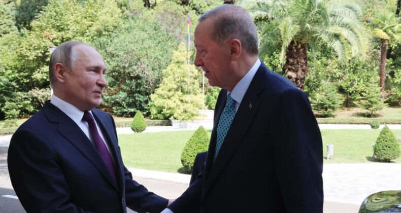 Vladimir Putin, Cumhurbaşkanı Erdoğan’ı kapıda karşıladı