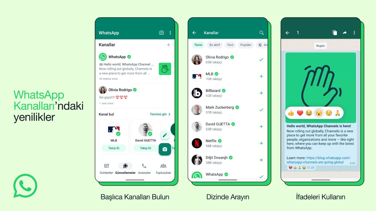 WhatsApp duyurdu: Kanallar özelliği Türkiye’de