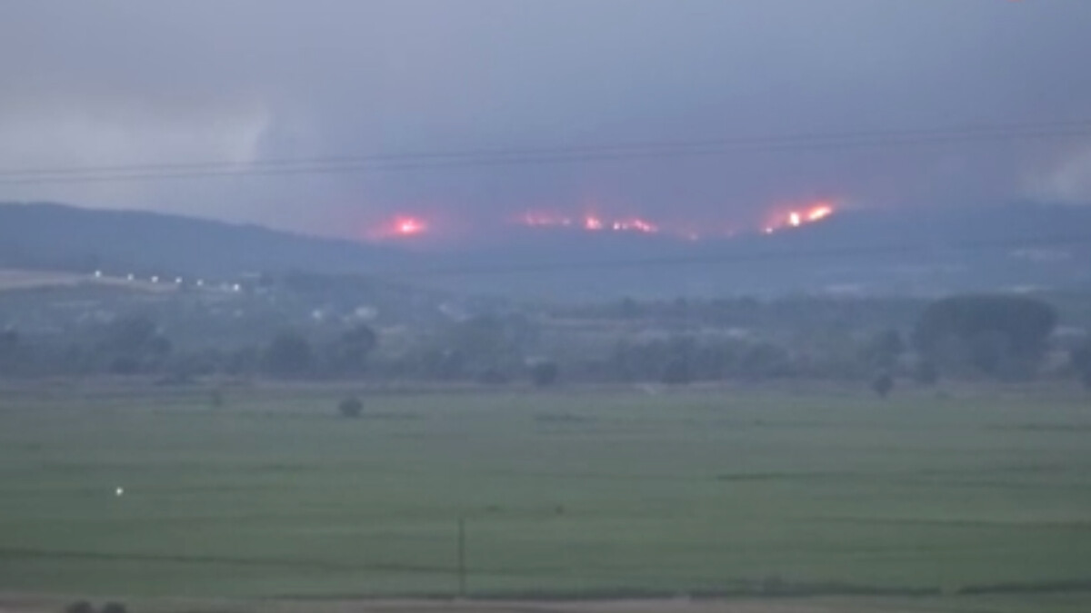 Yunanistan’daki yangın sınırdaki köylere yaklaştı