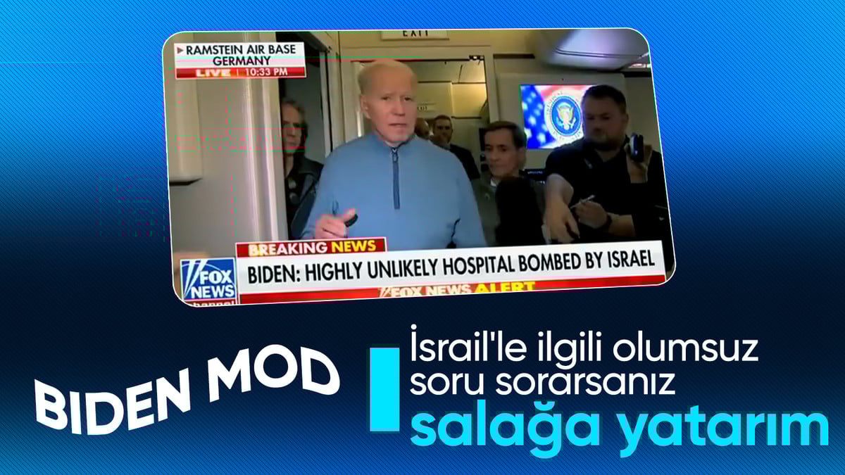 ABD Başkanı Biden, İsrail sorusunu yanıtsız bıraktı