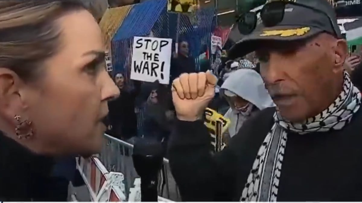 ABD’li vatandaştan algı yapan FOX muhabirine tepki: Sürekli yalan haber yapıyorsunuz