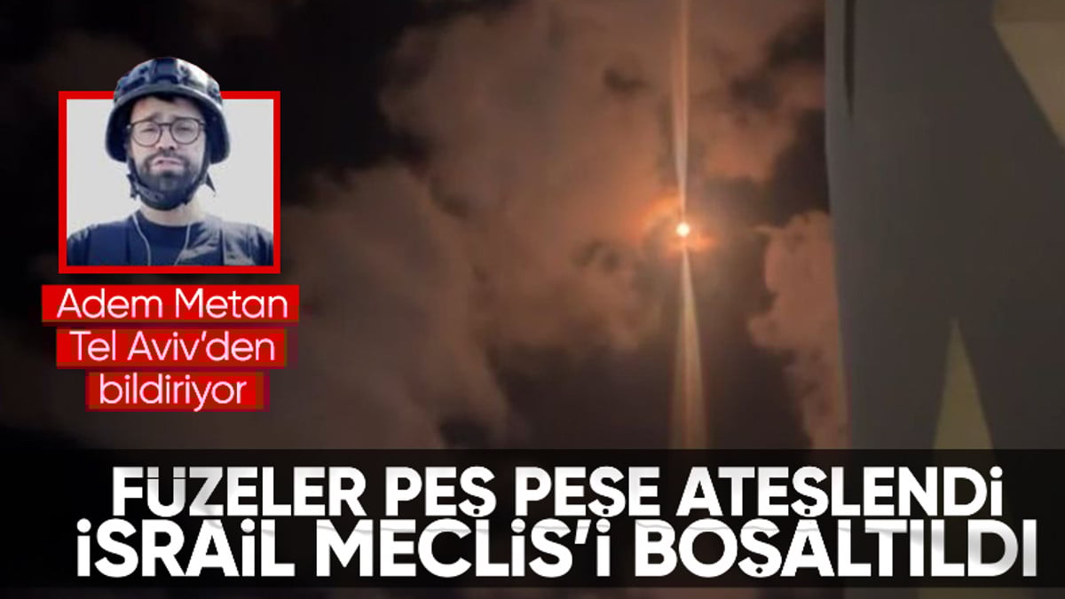 Adem Metan paylaştı! İsrail’in Demir Kubbe hava savunma sisteminin füzeleri imha ettiği anlar