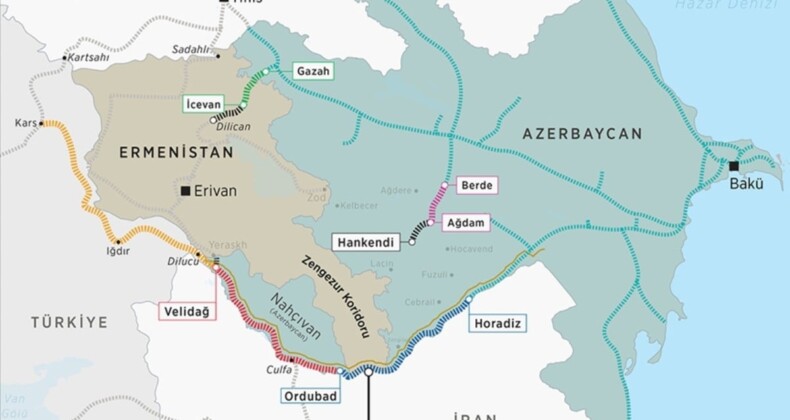 Azerbaycan’ın Zengezur Koridoru çağrısı: Ermenistan güvenlik garantisi vermeli