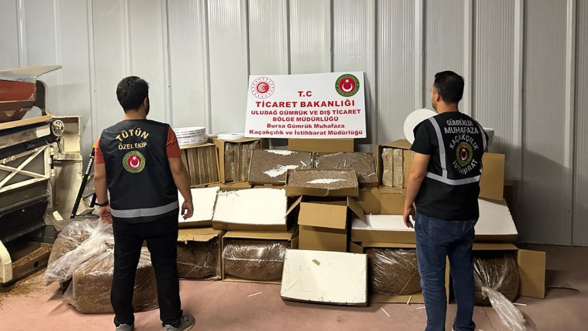 Bursa Gümrük Muhafaza 25 milyon TL değerinde kaçak sigara ele geçirdi