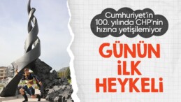 CHP’nin 100. yıl kutlamaları: Günün ilk heykeli Muğla’dan…