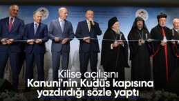 Cumhurbaşkanı Erdoğan Cumhuriyet’in ilk kilise açılışını Kanuni’nin sözü ile yaptı