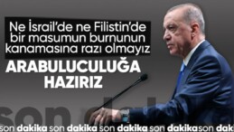 Cumhurbaşkanı Erdoğan’dan İsrail-Filistin açıklaması