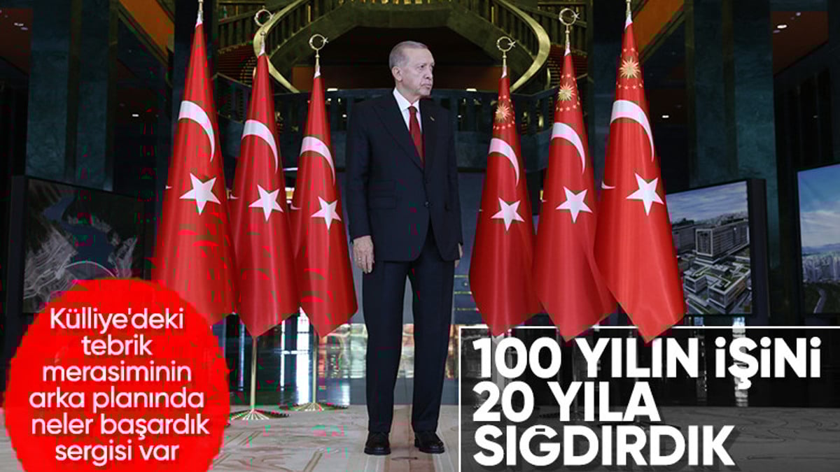 Cumhurbaşkanlığı Külliyesi’ndeki törende AK Parti’nin mega projeleri sergilendi