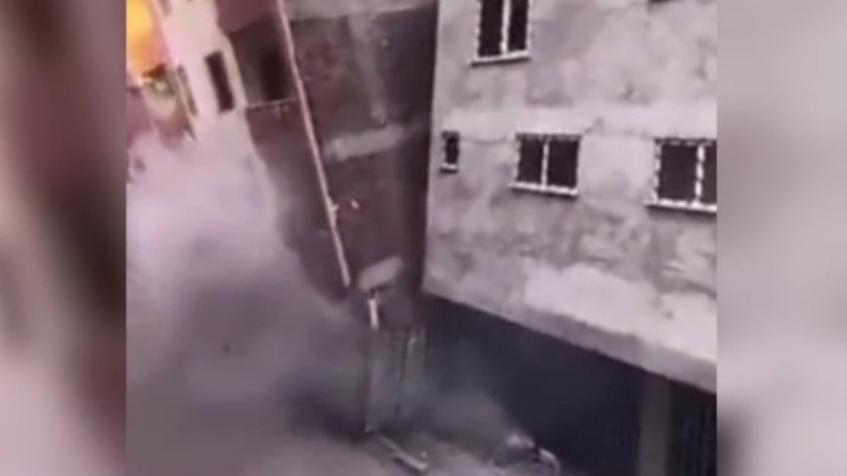 Güngören’de 6 katlı bina, yıkım sırasında çöktü