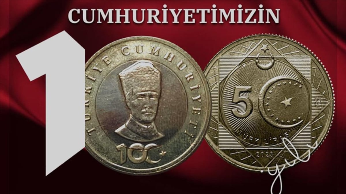 Hazine ve Maliye Bakanlığı’ndan Cumhuriyet’in 100. yılına hatıra: 5 Türk lirası basıldı