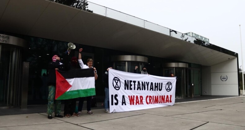 Hollanda’da İsrail karşıtı protesto: Netanyahu bir savaş suçlusu