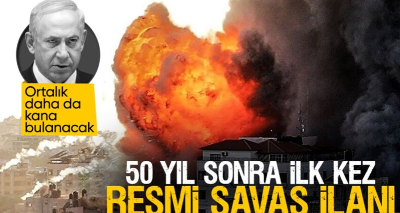 İsrail-Hamas arasında gerilim artıyor! Netanyahu 50 yıl sonra resmen savaş ilan etti…