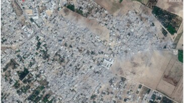 İsrail saldırılarında Gazze’nin uydu görüntüleri
