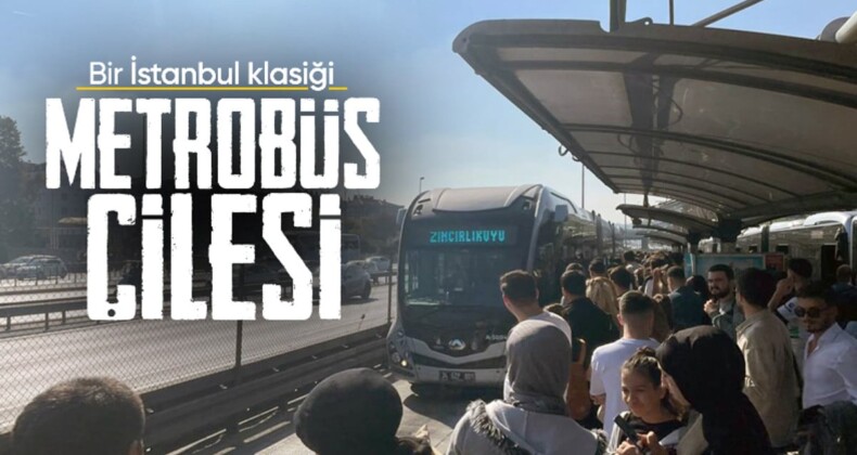 İstanbul’da değişmeyen manzara! Metrobüs bozulunca seferler aksadı