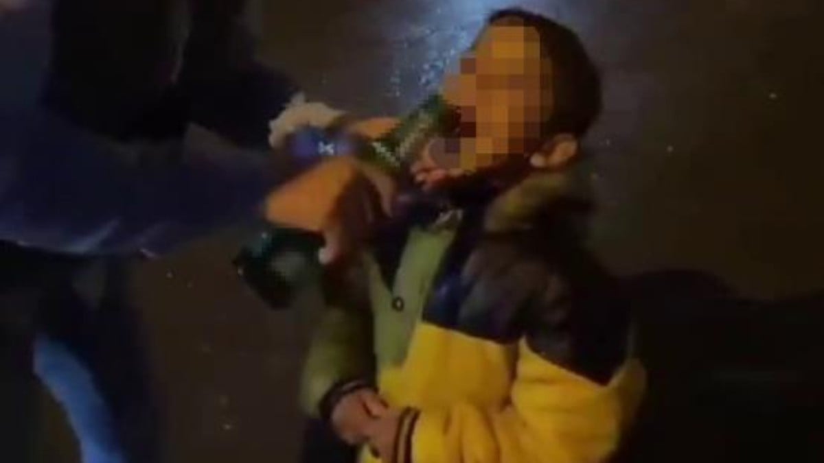 İstanbul’da tepki çeken görüntü! Çocuğa alkol içeren genç tutuklandı