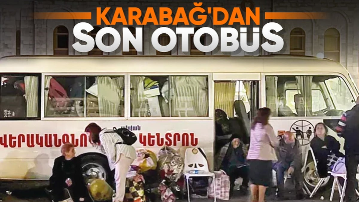 Karabağ’dan son otobüs de kalktı: Bölgede Ermeni göçü sona erdi