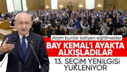 Kemal Kılıçdaroğlu grup toplantısı konuşması öncesi ayakta alkışlandı