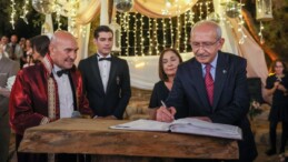 Kemal Kılıçdaroğlu, Tunç Soyer’in kızının nikah şahidi oldu