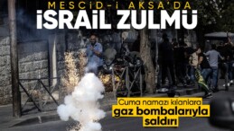 Müslümanların cuma namazına yine engel: İsrail polisi gazla saldırdı!