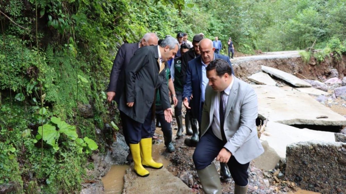 Rize’de şiddetli yağmur: Metrekareye 200 kilogram yağış düştü