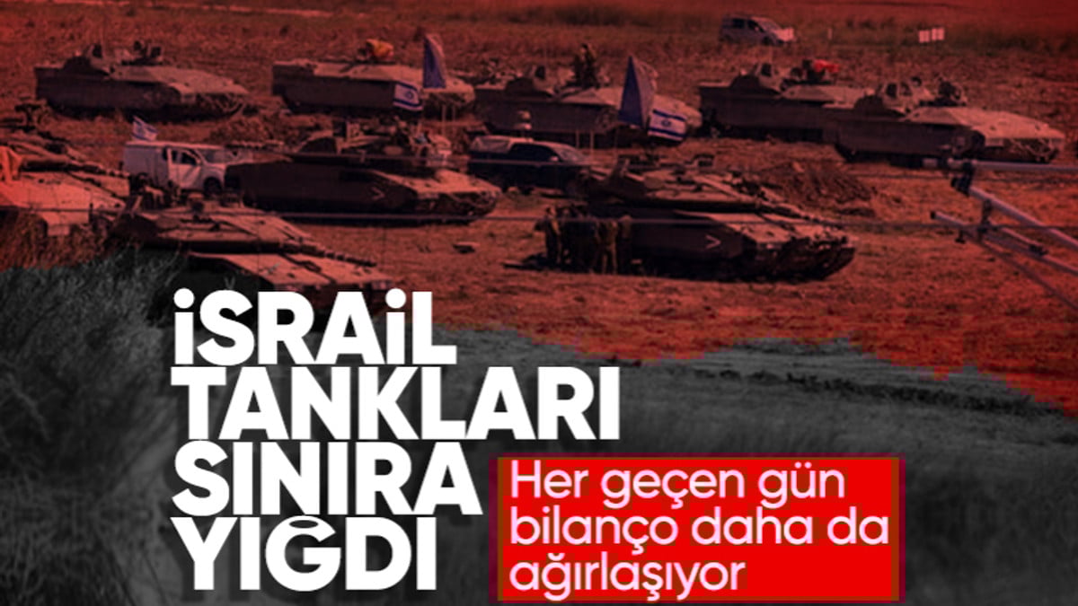 Savaşta 9’uncu gün! Yüzlerce İsrail tankı Gazze sınırında