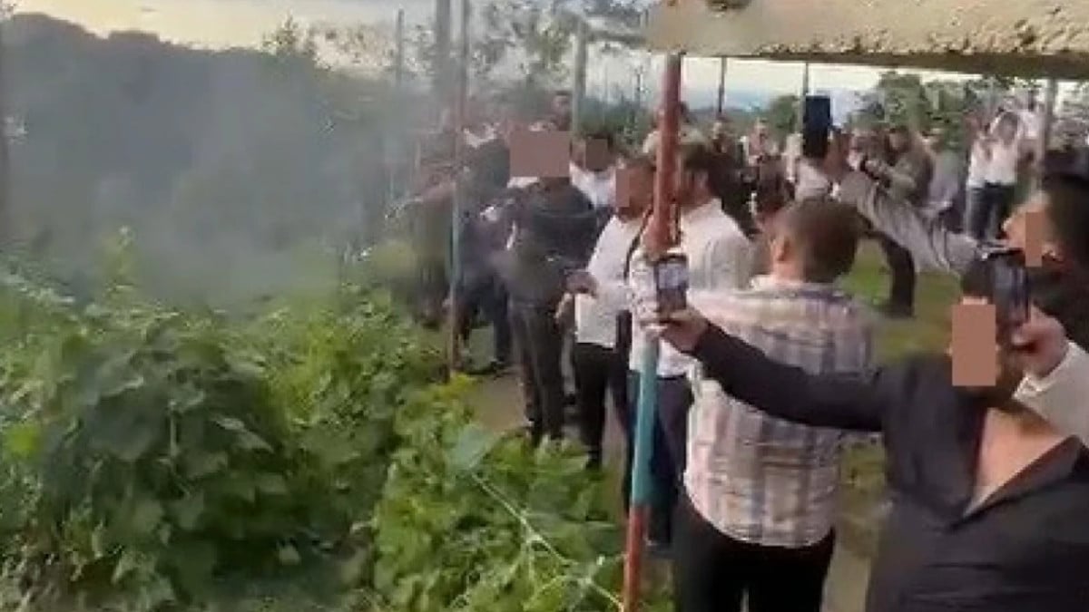 Trabzon’da düğün magandaları silahları peş peşe ateşledi