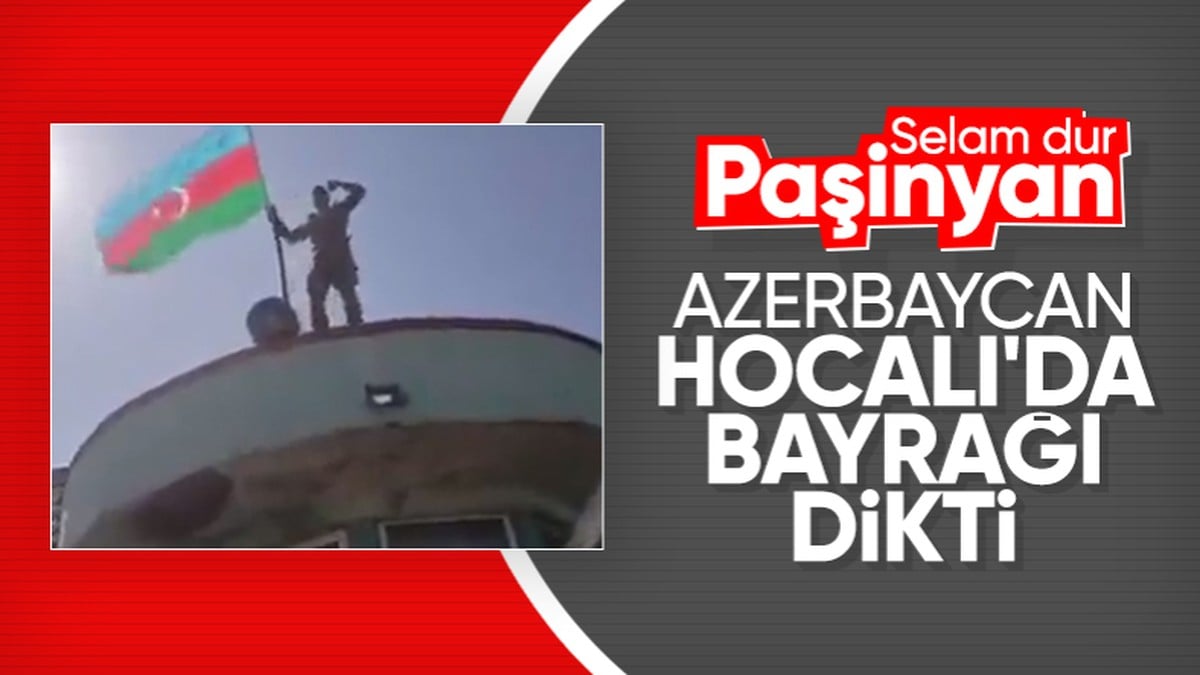 Yıllarca Ermenistan’ın işgali altındaydı: Azerbaycan bayrağı Hocalı’da dalgalanıyor
