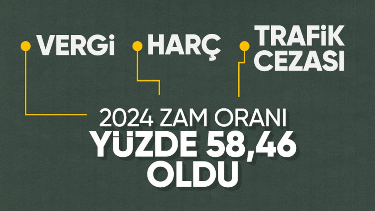 2024 yılı vergi ve cezalardaki zam oranları belli oldu