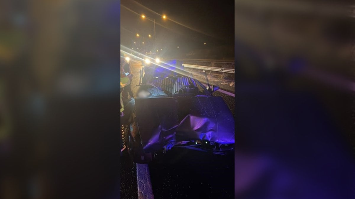 Ankara’da tıra çarpan otomobildeki uzman çavuş öldü