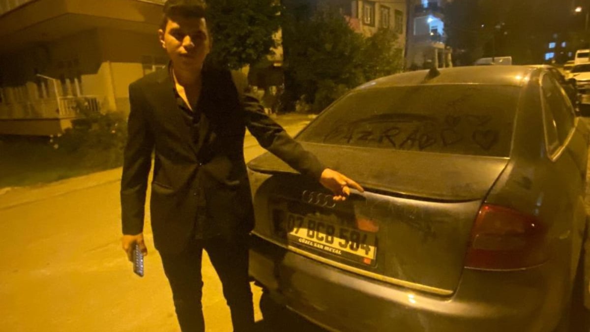 Antalya’da aşkını başkasının aracına kazıdı: Otomobil sahibi hayatının şokunu yaşadı