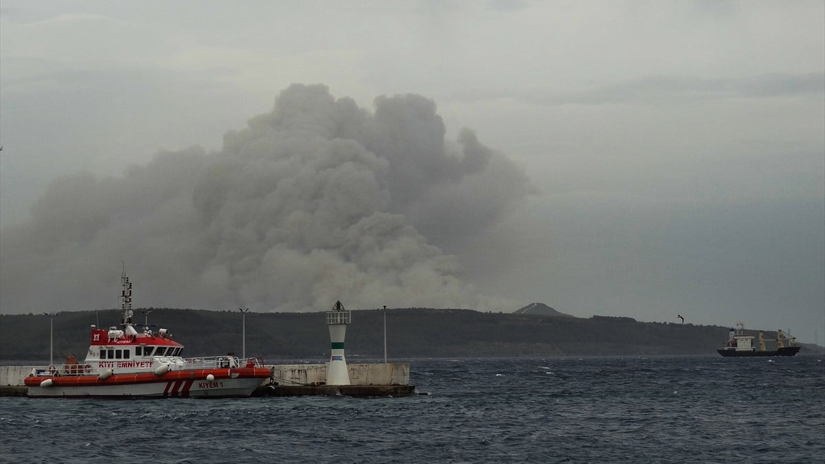 Çanakkale’de orman yangını: 1 köy boşaltıldı