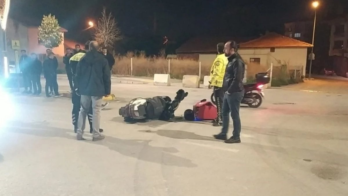 Çorum’da motosiklet ile otomobil çarpıştı: 1 yaralı