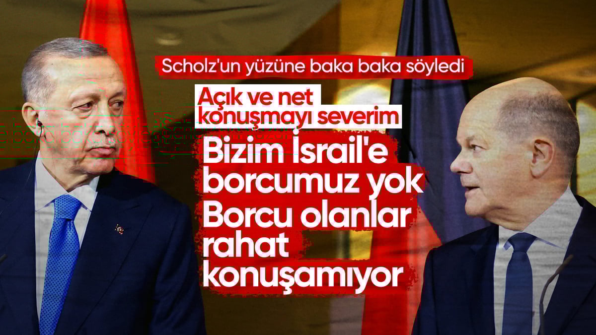 Cumhurbaşkanı Erdoğan net konuştu: Bizim İsrail’e borcumuz yok