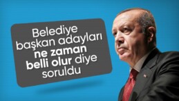 Cumhurbaşkanı Erdoğan’dan yerel seçim mesajı: Adaylarımızı peyderpey açıklayacağız