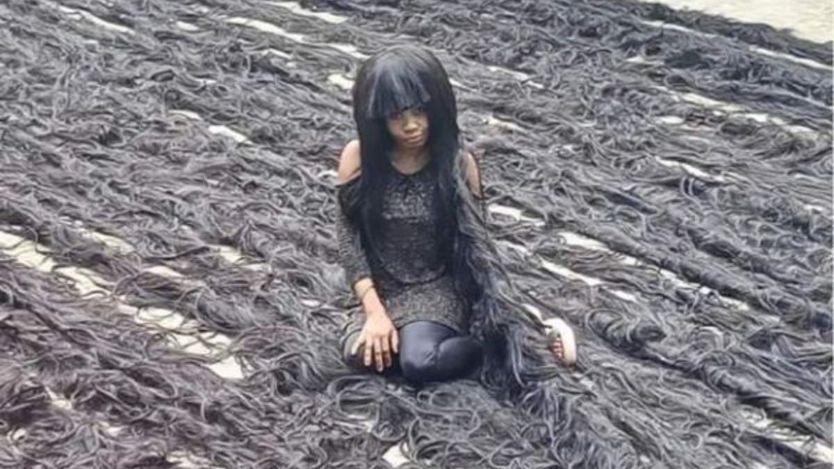 Dünyanın en uzun el yapımı peruğu: Nijeryalı Helen Williams rekor kırdı