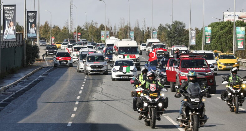 İHH’nın ‘Filistin İçin Özgürlük Konvoyu’ yola çıktı