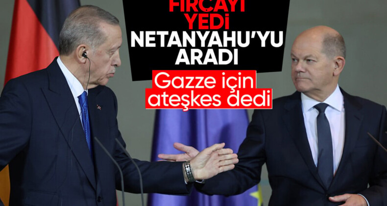 İsrail destekçisi Olaf Scholz’a Cumhurbaşkanı Erdoğan etkisi: Netanyahu’ya “ateşkes” dedi!