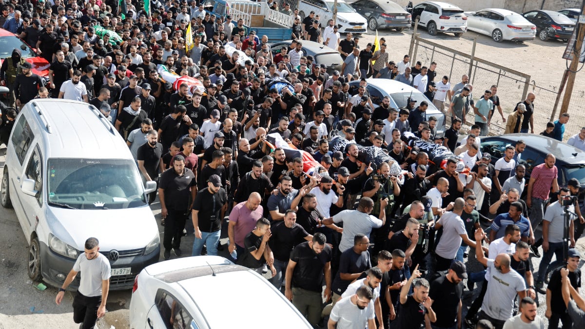 İsrail’in Cenin’de öldürdüğü Filistinliler için cenaze töreni düzenlendi