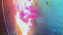 İstanbul’da otele ait suni çiçekleri koparan kişi yangın çıkardı