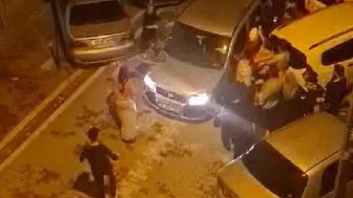 İstanbul’da park yeri için gece saatlerinde ortalığı birbirine kattılar