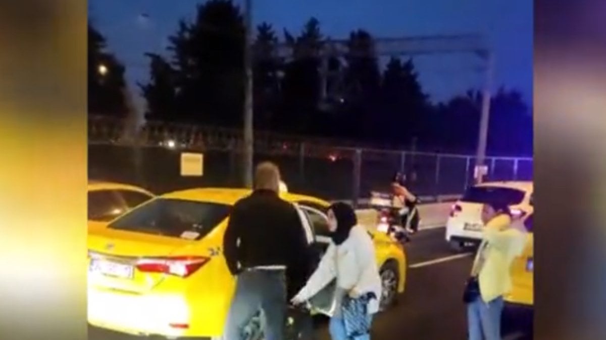 İstanbul’da taksi çilesi bitmiyor! Türk yolcuları yabancıları almak için indirdi