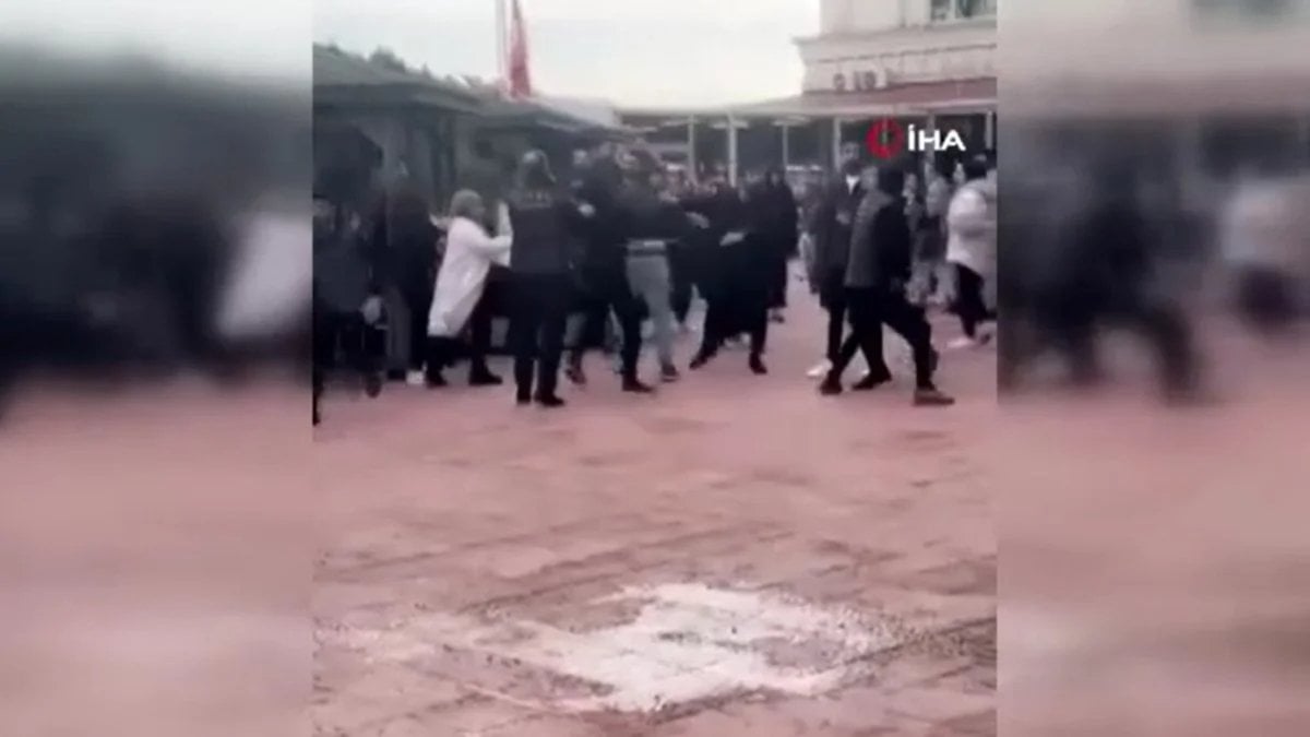 İstanbul’da üniversite kampüsünde kız arkadaş meselesi yüzünden kavga çıktı