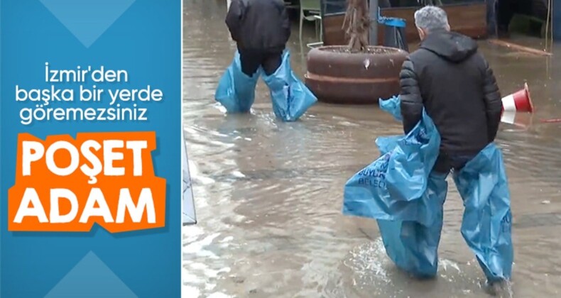 İzmir sular altında! Sokaklarını su basan İzmirlilerin isyanı