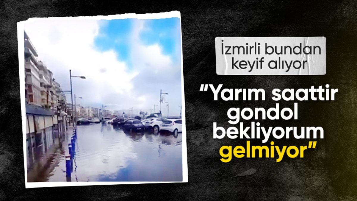 İzmirlilerin yağmurla imtihanı: ’15 dakikadır gondol bekliyorum gelmedi’