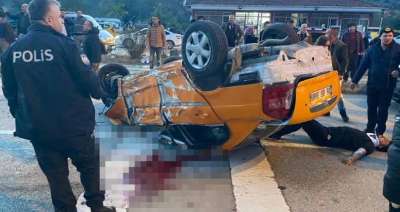 Karabük’te arşı şeride uçan otomobil dehşet saçtı: 1 ölü 4 yaralı