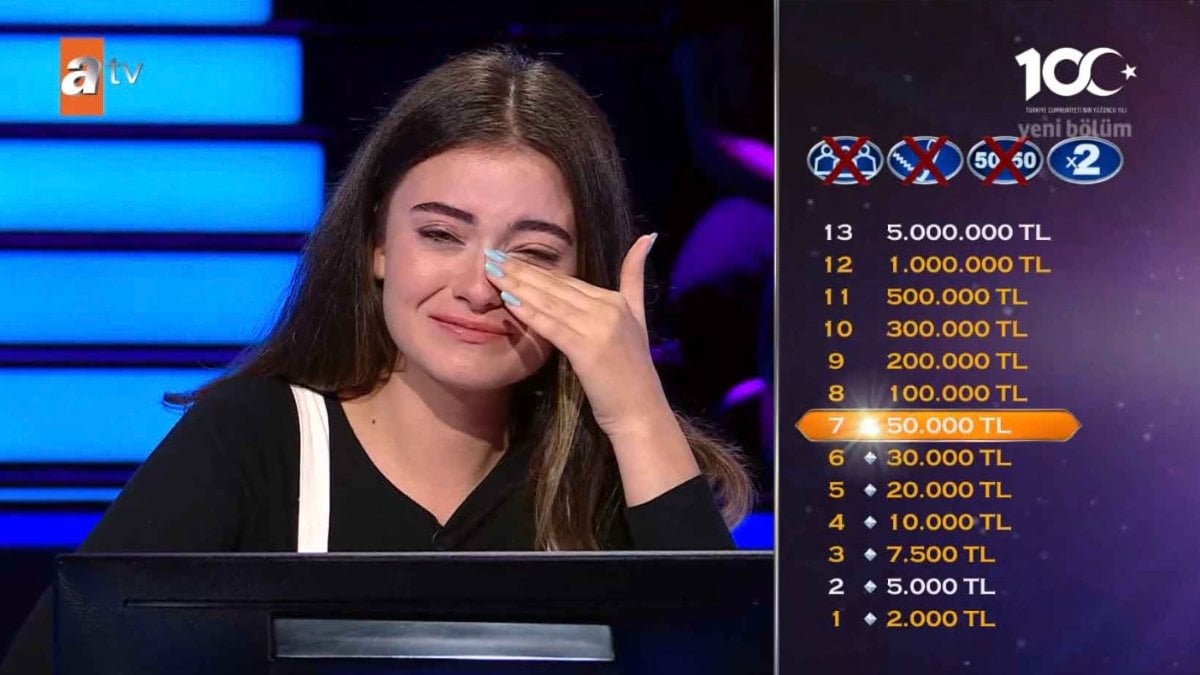 Kim Milyoner Olmak İster’de yarışmacı gözyaşlarını tutamadı