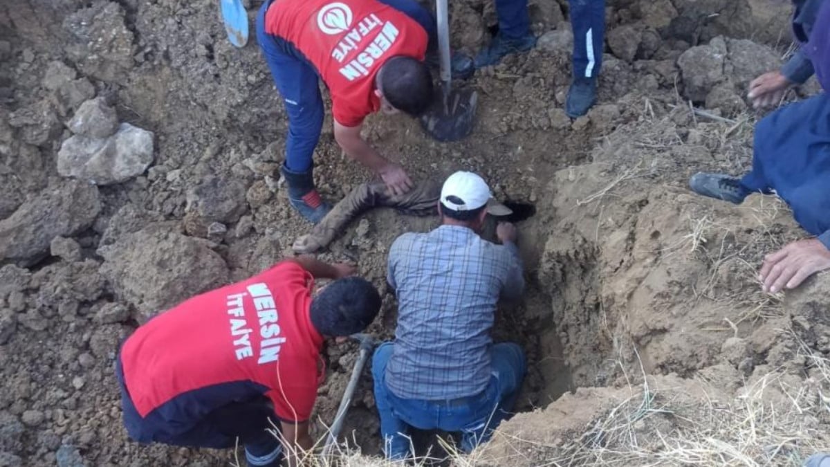 Mersin’de su kuyusu açarken göçük altında kalan 2 kişi öldü
