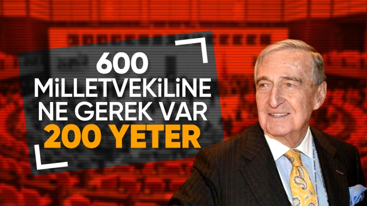 Rahmi Koç’tan milletvekili sayısı yorumu: 200 vekil yeter