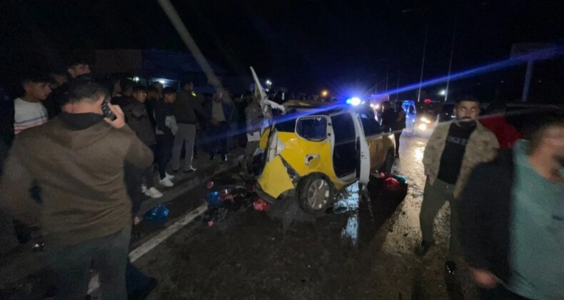 Şırnak’ta tırın taksiye çarptığı kazada 2 kişi öldü