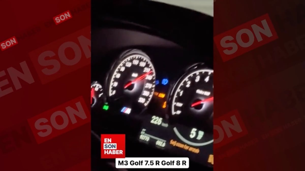 Sosyal medya fenomenleri trafikte 250 km hızla yarış yaptı